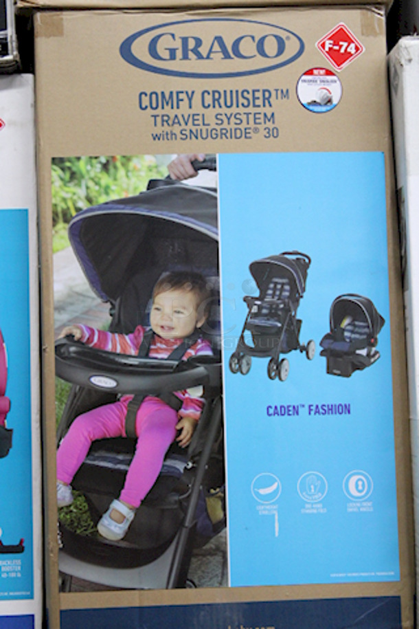 Graco Comfy Cruiser Click Connect Travel System, Caden Fashion. - Image 1 of 3