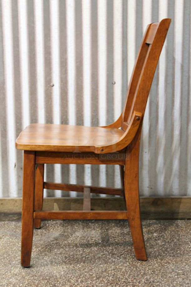 PREMIUM QUALITY! Legend Seating Company Model 422 Solid Wood Chairs In Excellent Condition. 19x18x34 
3x Your Bid - Image 4 of 5