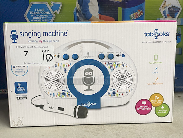 MONSTER LOT OF KIDS TOYS! Poopsie Dancing Unicorn; Pixar Cars Scoot Racer; Nickelodeon Paw Patrol Pop-Up Pretend Table & Chairs – Converts To Command Station With Working Parts; Tabeoke Singing Machine; OMG Da Boss, Little Tikes – Tikes Tough – Workshop; Sharpie Limited Edition 30 Permanent Marker Spin Tray; Crayola 90yr of Mickey 18 Giant Coloring Pages; Nickelodeon Paw Patrol Chase & Marshall (2) Chair & Table Set; KidKraft Classic Rocking Chair - Image 5 of 10
