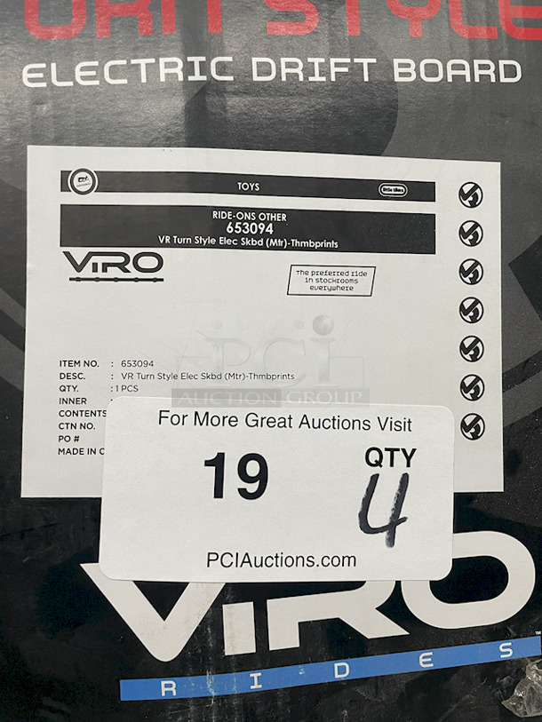 DON’T LET THIS FLY BY!! (4) Viro 10mph Turn Style Electric Drift Boards W/ Wireless Controller – Drift Up to 360 Degrees. 4x Your Bid - Image 5 of 5