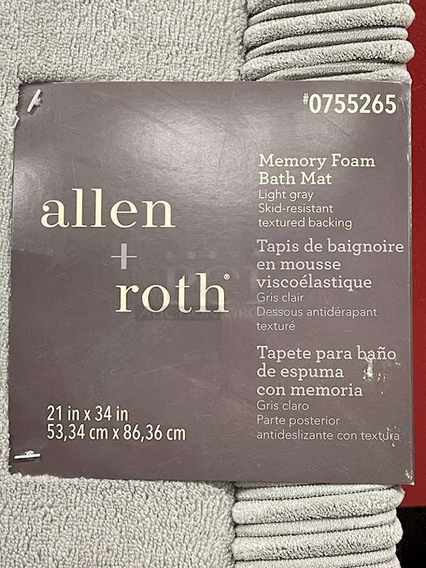 BEAUTY & COMFORT!! [1] Remington 1-1/4" Ceramic Cupped Curling Iron, [1] Hot Tools Signature Series Professional 1-1/2" Gold Curling Iron/Wand & [1] Allen + Roth 21”x34” Memory Foam Bathmat.  - Image 4 of 4