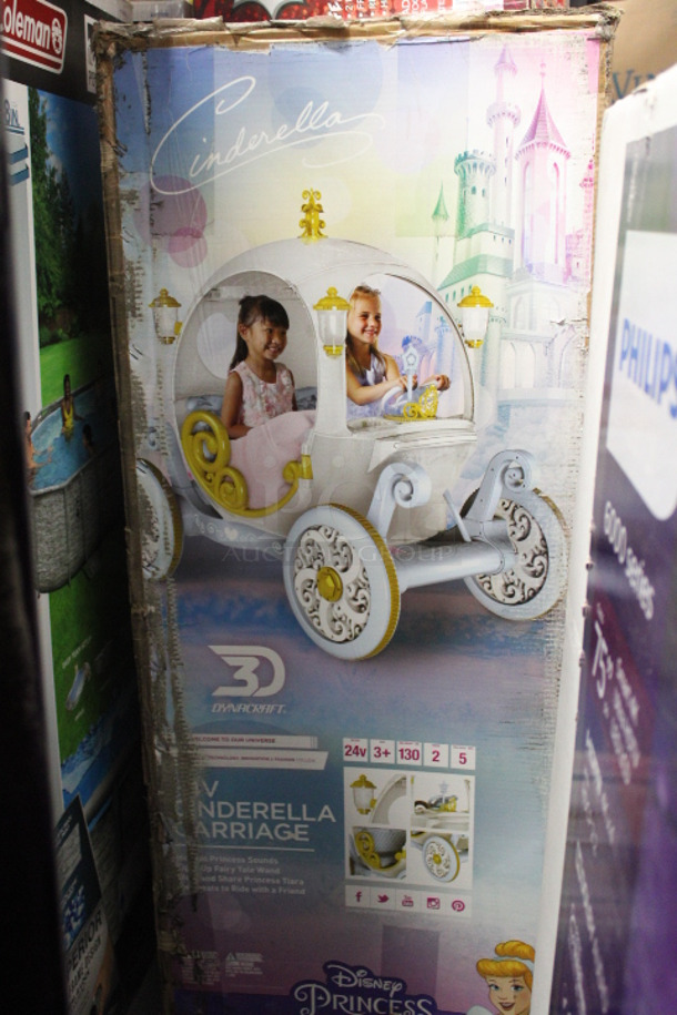 ROYALLY AWESOME!! Dynacraft Disney Princess Cinderella 24V Carriage.  - Image 8 of 8