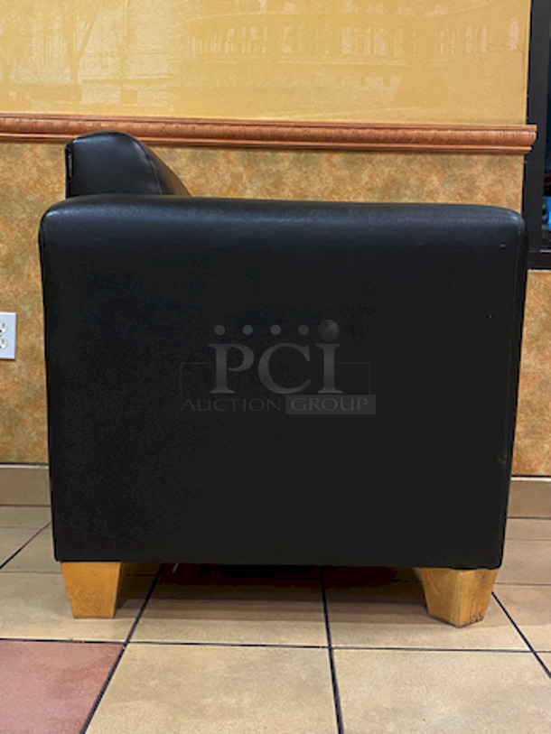 SUPER COMFY! Plymold Upholstered and Padded Coffee Table Seating. 35x28x31 - Image 5 of 5