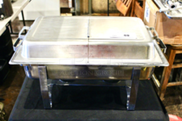 8 Qt. Full Size Chafer Kit with Stainless Steel Hinged Cover. 
24x14x13
