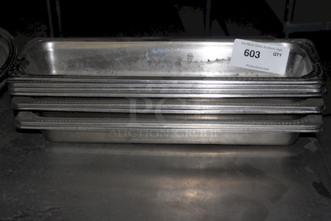 Stainless Steel 1/3 Pan Long Buffee Inserts, 2-1/2" Deep 5x Your Bid