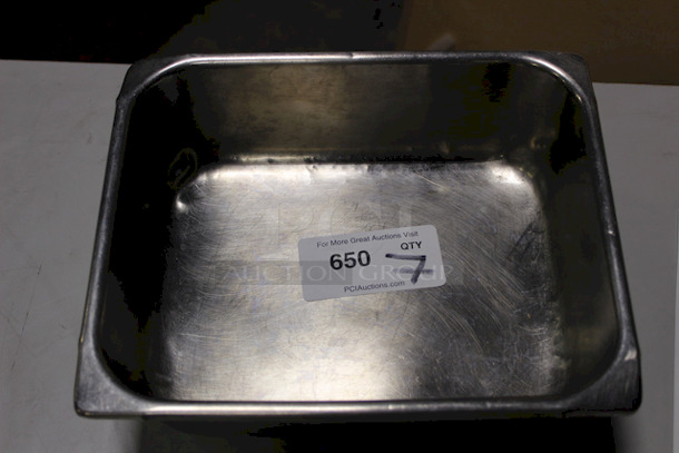 SWEET STACK! 1/2 Size Hotel Pans, 4" Deep, Stainless Steel. 7x Your Bid - Image 4 of 4