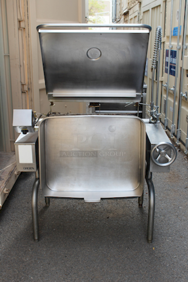 LIKE NEW! Groen Approximately 40 Gallon Tilting Braising Pan With Faucet & Hardware, Natural Gas 48x36x40 - Image 6 of 11