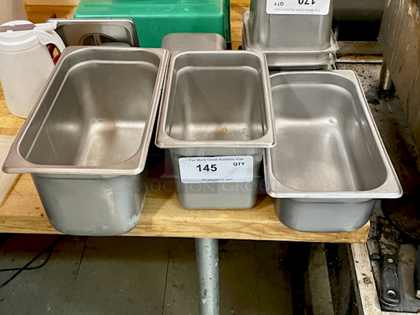 SWEET! (1) 1/4 Food Pan 6" Deep, (2) 1/3 Food Pans 4" & 6". 3x Your Bid - Image 2 of 4