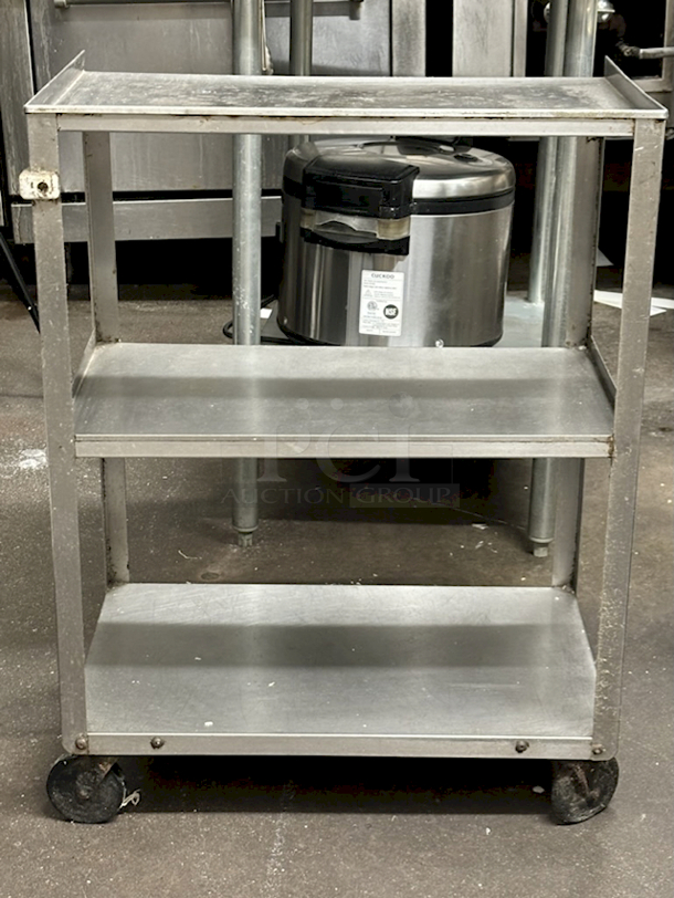 Mobile Equipment Stand With Under-Shelves On Commercial Casters.   - Image 5 of 6