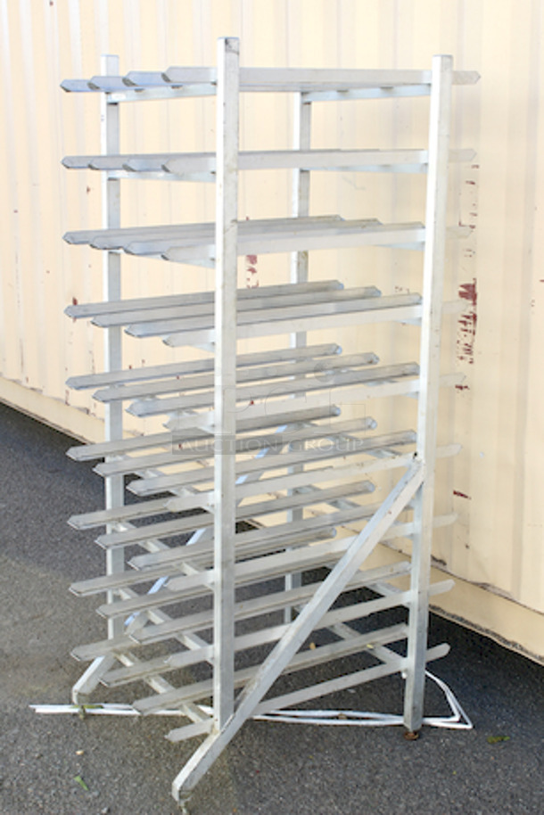Full Size Stationary Aluminum Can Rack for #10 and #5 Cans 25x35-1/2x72 - Image 3 of 3