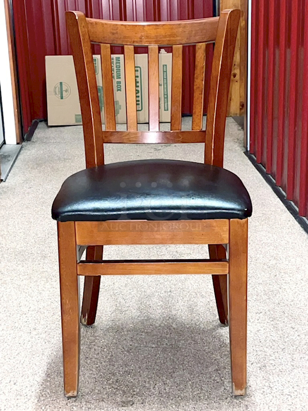 HIGH QUALITY! Restaurant Chairs, Solid Wood With Padded Seats. 3x Your Bid - Image 3 of 6