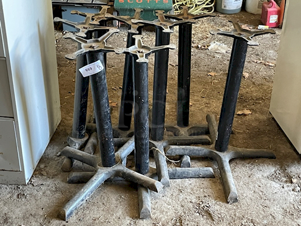NICE! Cast Iron Table Stands. 8x Your Bid - Image 1 of 3
