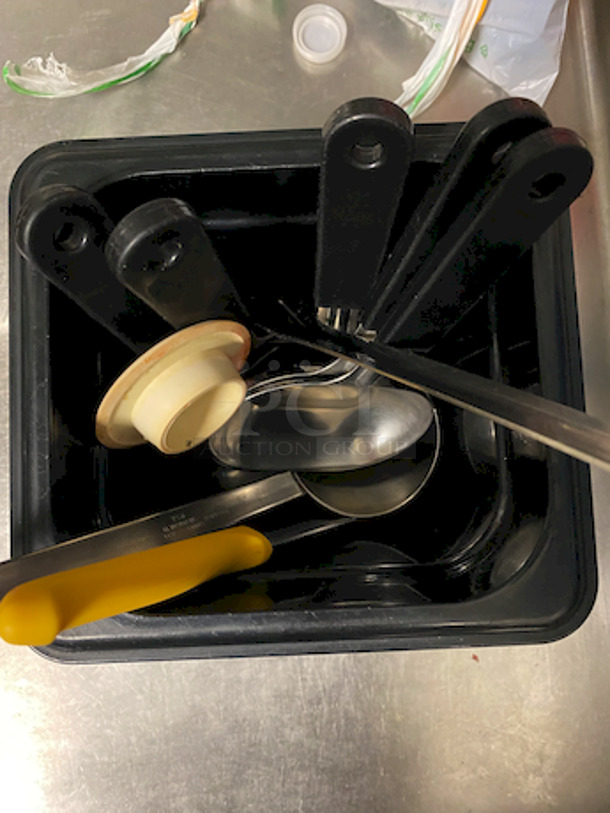 ALL FOR ONE! Stainless Steel Mixing Bowl, 1/6 Pan and Misc. Smallware.  - Image 5 of 5