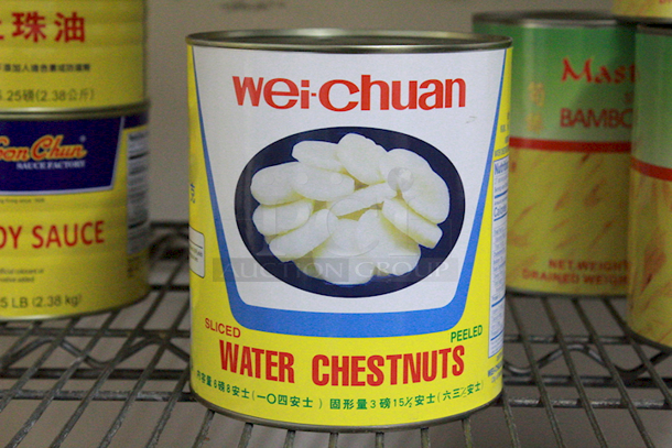 Wei-Chuan Sliced & Peeled Water Chestnuts, 6Lbs 8Oz.  - Image 1 of 2