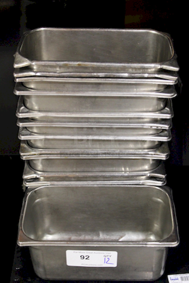 Set of 18 Stainless Steel 1/3 Pans, 6" Deep. 12x Your Bid. - Image 2 of 3