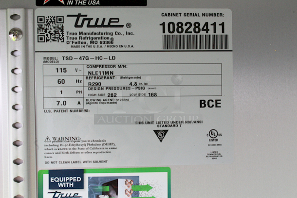 BRAND NEW SCRATCH & DENT! True TSD-47G-HC-LD 54 1/8" Sliding Glass Door Reach-In Refrigerator with LED Lighting, 115v. TESTED! IN WORKING ORDER! The Glass For The Left Door Is Missing. 54 1/8 x 29 5/8 x 84 1/2 - Image 3 of 8