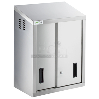 BRAND NEW SCRATCH & DENT! Regency 600WCS1524 24" Stainless Steel Wall Cabinet with Sliding Doors. 24X15X32