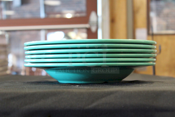 LIKE NEW! GET B-1611-FG 16 oz Melamine Pasta Bowl, Green. 16 oz. (25-4/5 oz. rim full), 11-1/4" diameter x 1-3/4" deep, round, wide rim, break-resistant, dishwasher safe, BPA free, melamine, rainforest green, NSF
6x Your Bid

 - Image 2 of 3