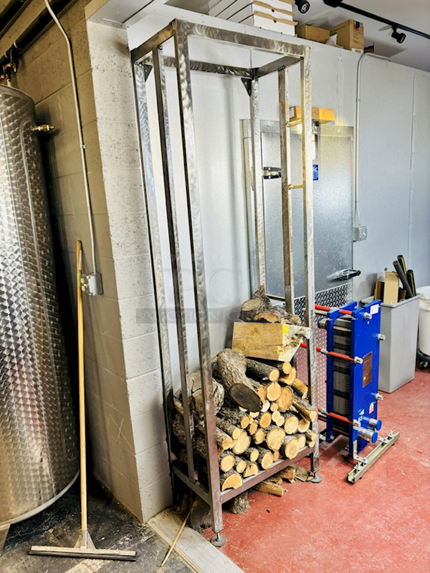 PIZZA! Stainless Steel Wood Holder For Wood Fired Pizza Oven - Image 5 of 7