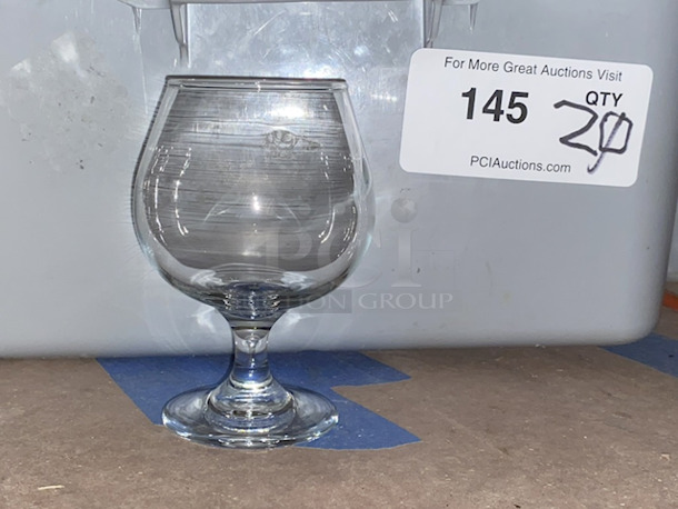 20 LIKE NEW! Schooner Glasses, Perfect For: Seafood Cocktail, Beer, Margaritas, Michelada, Fish Bowl, Variable Use Glass, Very Thick Glass. 20x Your Bid - Image 1 of 2