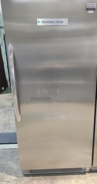  Electrolux Home Products, Inc. Frigidaire Gallery stainless steel refrigerator. In excellent condition, like new. 70" H x 32" W x 27" D. Model number- FGRU19F6QFB 

Serial number- WA74802739