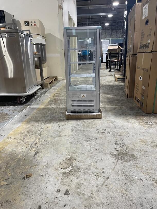 Brand New Marchia MDC78S Silver Countertop Refrigerated Glass Display Case with LED Lighting
 - Image 3 of 5