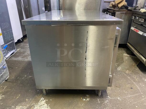 custom cool hot hold heated cabinet worktop table  - Image 4 of 4
