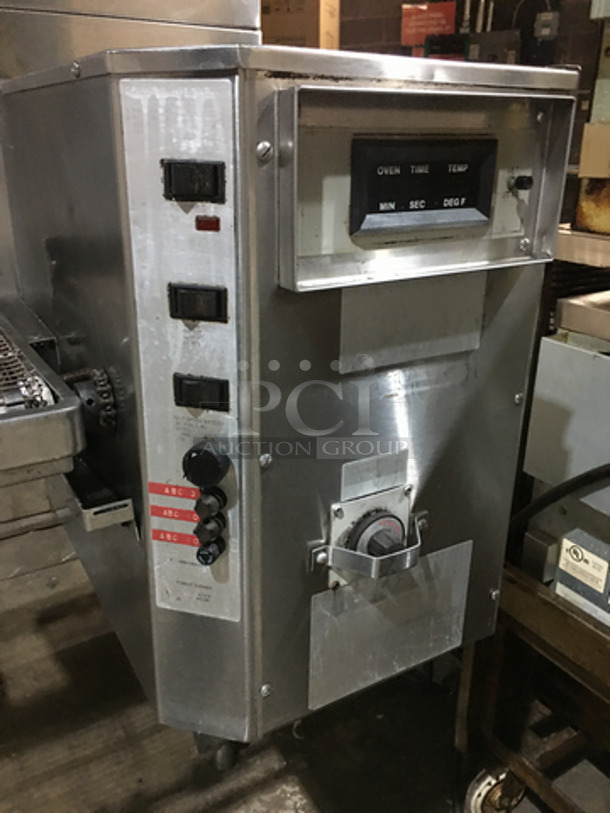 NICE! Blodgett Natural Gas Powered Single Deck Conveyor Pizza Oven!  Model BG36! On Legs! - Image 7 of 11