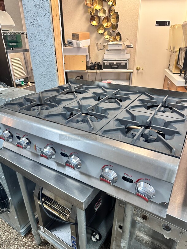 Like New CPG R-CPG-36-NL 6 Burner Gas Countertop Range / Hot Plate - 132,000 BTU Working - Image 6 of 6