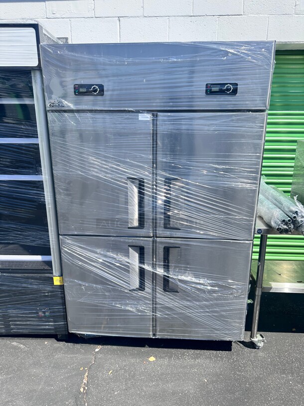 One Year Old Cooler Depot SCL-820 Four Door Commercial Freezer 220 Volt  - Image 2 of 7