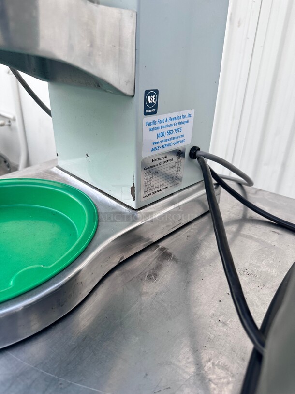 Late Model Hatsuyuki HF-500E Commercial Heavy Duty Block Ice Shaver - 120V NSF Tested and Working - Image 8 of 8