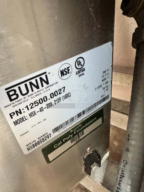 Bunn H15X 24 Gallon Hot Water Dispenser 208 volt Tested and Working! - Image 5 of 6