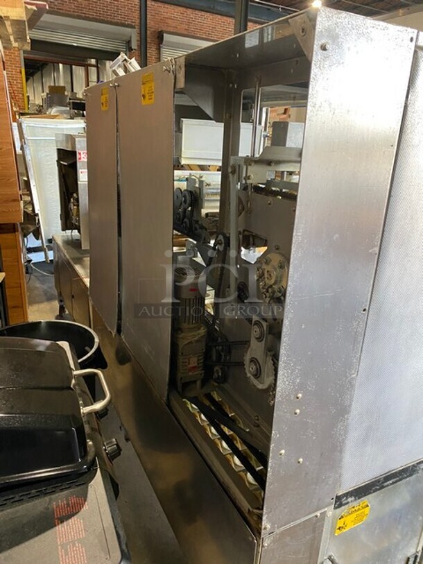 SWEET! KONIG Maschinen/RHEON Commercial Floor Style Stress Free Mass Production BUN ROLL LINE! Up To 4000 PCS Per Hour/Rounded, Stamped, Oval or Folded and Long-Rolled! Model Brotchenanlage/Roll Plant GS USA K2 Serial 3160052! With Rheon Full Line Dough Sheeter WIth Hopper! On Commercial Casters! - Image 7 of 12