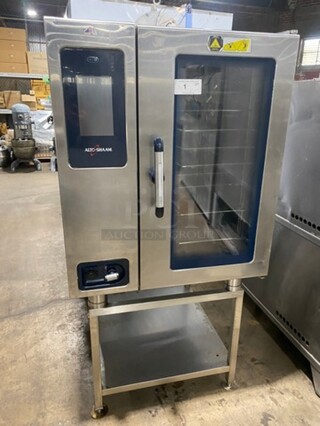 2015 Alto Shaam Commercial Electric Powered Combitherm Convection Oven! With Underneath Storage Space! All Stainless Steel! On Legs! Model: CTP1010E SN: 1631730000 208/240V 60HZ 3 Phase