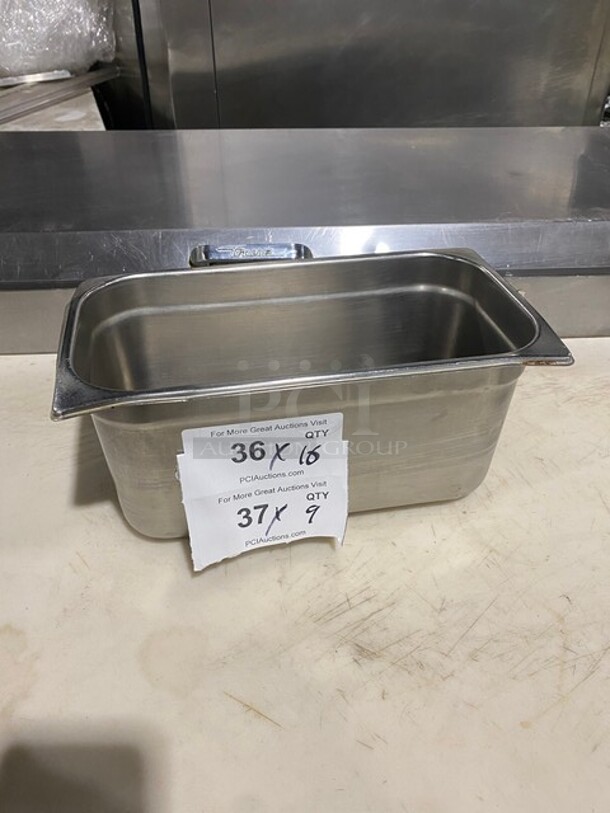Commercial 1/3 Deep Drop In Pans! 9 X Your Bid! - Image 1 of 3