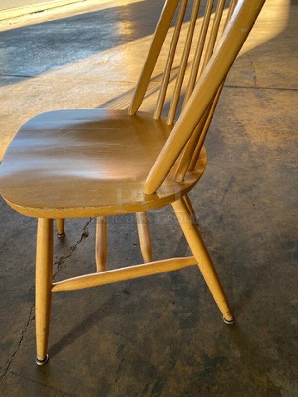 Brown Wooden Dining Chairs! 4x Your Bid! - Image 3 of 4