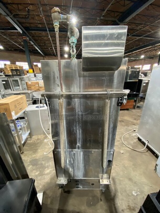 Champion Commercial Pass-Through Dishwasher Machine! All Stainless Steel! On Legs! With Right Side Dishwasher Table! With Back And One Side Splash! Model: DHBT SN: D11038937 208/240V 60HZ 3 Phase - Image 4 of 12