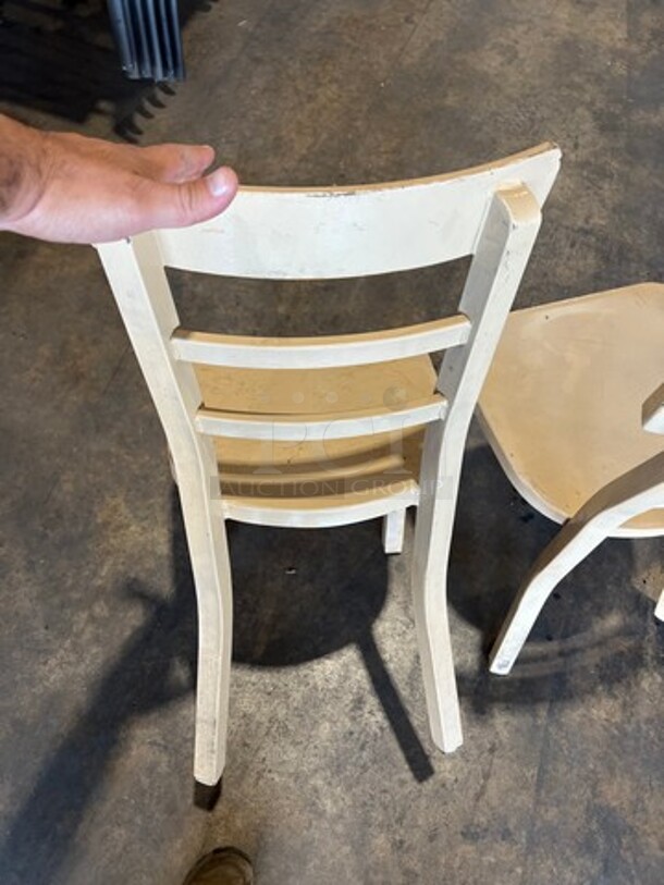 Beige Coated Metal Chairs! 3x Your Bid! - Image 4 of 7