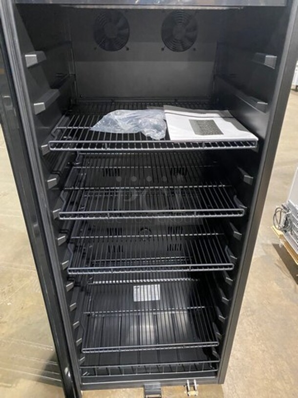 NEW! OUT OF THE BOX! SCRATCH-N-DENT! Whynter Single Door Wine Bottle Cooler/Chiller! With View Through Door! With Racks! Model: FWC1201BB 115V - Image 5 of 11