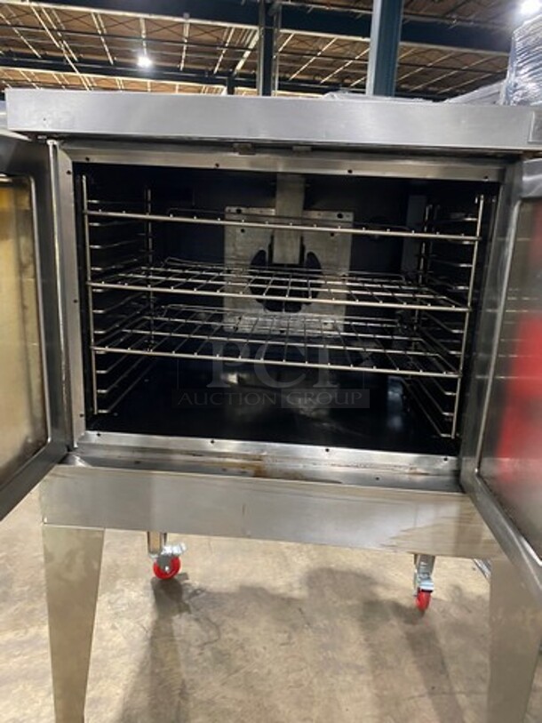 Vulcan Commercial Gas Powered Single Deck Convection Oven! With View Through Doors! Metal Oven Racks! All Stainless Steel! On Casters! Model: VC4GD11D1 SN: 541075607 - Image 5 of 9