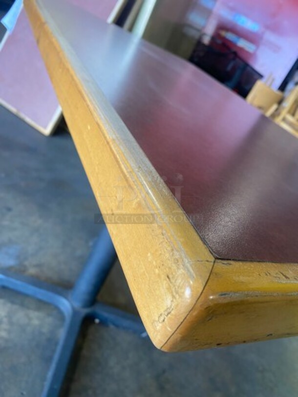 Rectangular Table! With Black Metal Base! 2x Your Bid! - Image 6 of 6