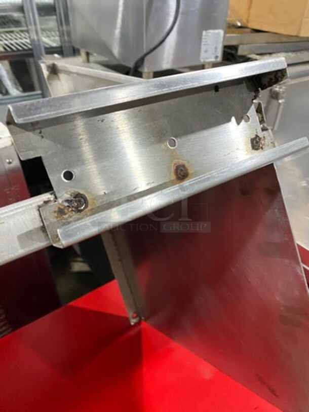 Stainless Steel Wall Mount Shelf! With Side Splashes! - Image 4 of 5