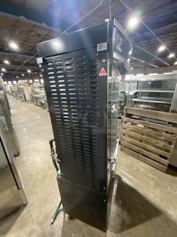 Nice! ROTISOL Heavy Duty Natural Gas Fired Chicken Rotisserie Machine! With Skewers! Model 975.5 Serial 7949! 220-240V/60Hz/1 Phase! On Commercial Casters! 
 - Image 2 of 10