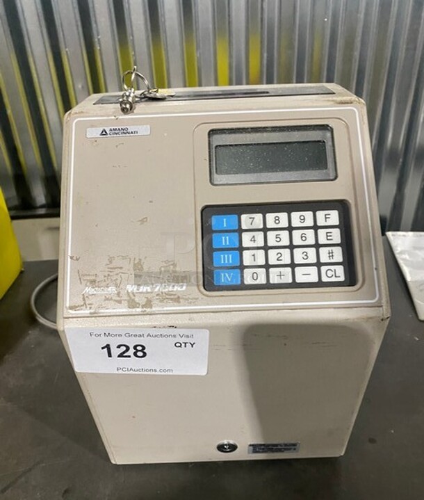 Amano Cincinnati Metal Commercial Computerized Time Recorder! MODEL MJR7000 - Image 1 of 6