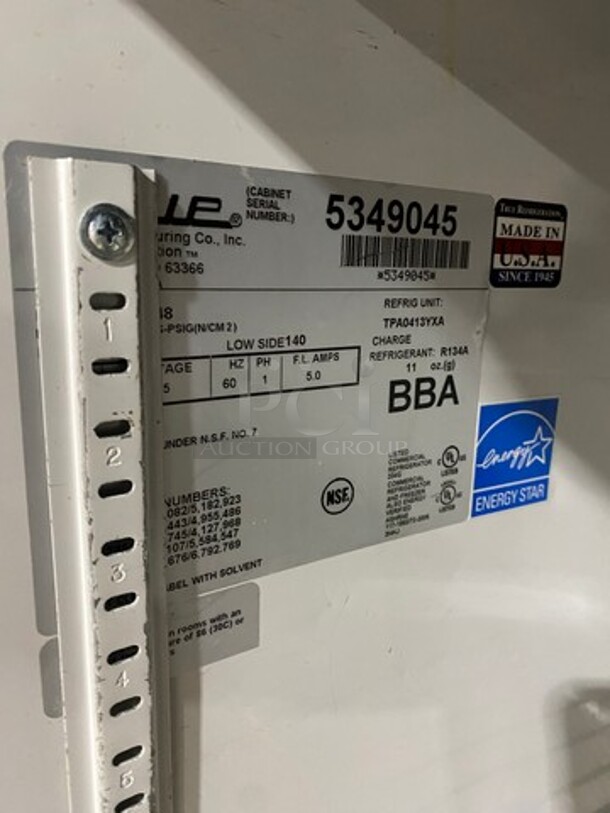 True Commercial 2 Door Refrigerated Lowboy/ Worktop Cooler! With Poly Coated Racks! All Stainless Steel! SN: 5349045 115V 60HZ 1 Phase - Image 7 of 8