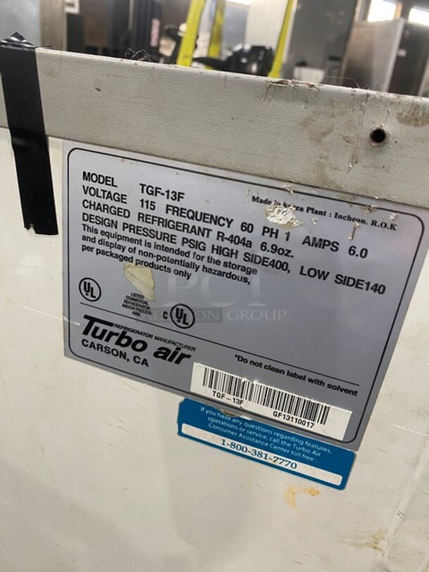 Turbo Air Commercial Ice Cream Freezer Merchandiser w/ 2 Sliding! - Image 7 of 8