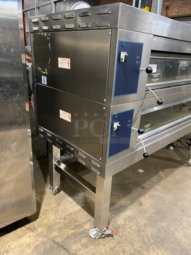 WOW! Revent Commercial Electric Powered Double Deck Baking Oven! All Stainless Steel! On Casters! 2x Your Bid Makes One Unit! - Image 2 of 12