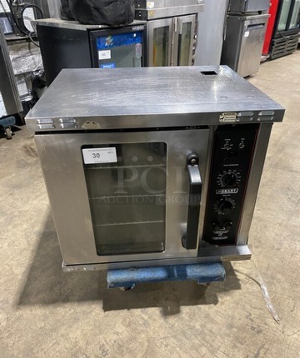 Hobart Commercial Electric Powered Half Size Convection Oven! With View Through Door! Metal Oven Racks! All Stainless Steel!