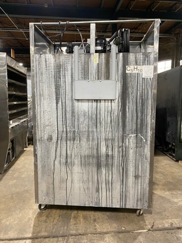 WOW! Late Model 2017! Atosa Commercial 2 Door Reach In Freezer! With Poly Coated Racks! All Stainless Steel! On Casters! Model: MBF8002 SN: MBF8002AUS100317030800C40012 115V 60HZ 1 Phase! Working When Removed! - Image 4 of 9