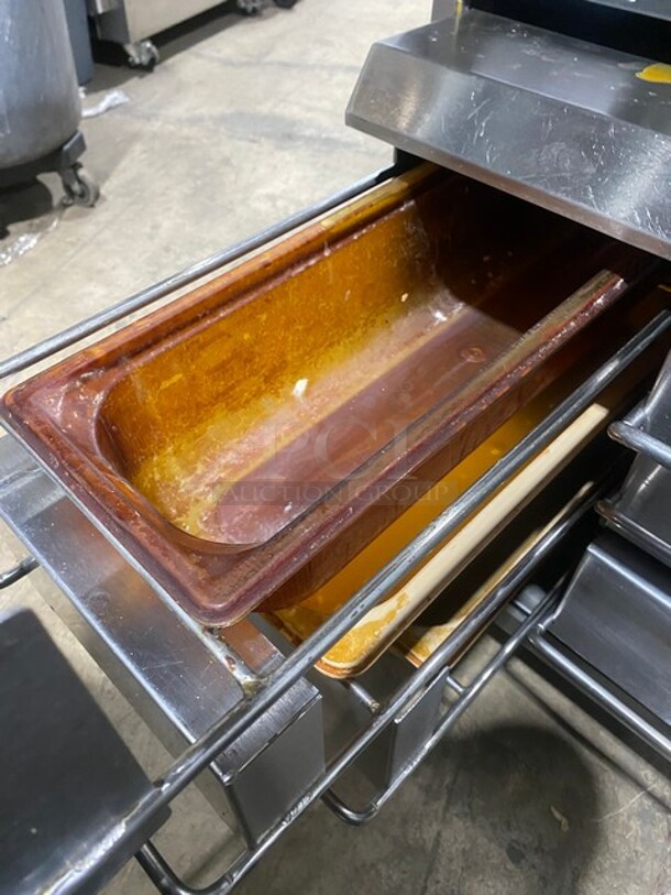 NICE! Carter Hoffmann Commercial Electric Powered 6 Drawer Crisp-N-Hold Station! All Stainless Steel! On Small Casters! Model: VCNH2W3SN2 SN: 012017629733 120V 60HZ 1 Phase! Working When Removed! - Image 5 of 8